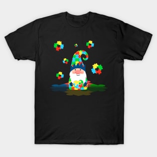 Gnome Puzzle Autism Awareness T-Shirt